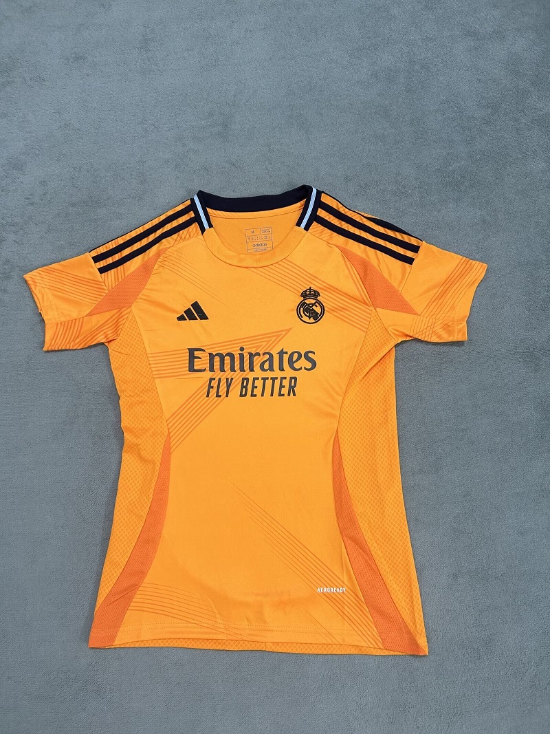 AAA Quality Real Madrid Woman 24/25 Away Orange Soccer Jersey